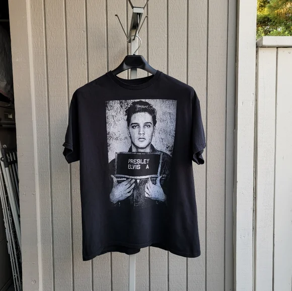 Elvis A. Presley Unisex T-Shirt Army Mug Shot Graphics ~flaw~ Loungewear - Picture 9 of 9